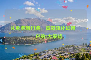 從免費(fèi)到付費(fèi)，高效轉(zhuǎn)化試用用戶的7大策略