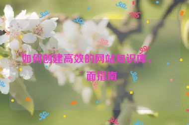 如何創(chuàng)建高效的網(wǎng)站知識(shí)庫，全面指南