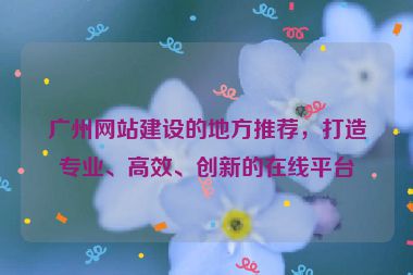 廣州網(wǎng)站建設(shè)的地方推薦，打造專業(yè)、高效、創(chuàng)新的在線平臺