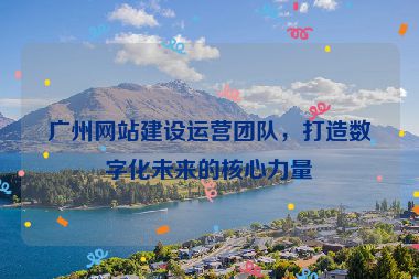 廣州網(wǎng)站建設運營團隊，打造數(shù)字化未來的核心力量