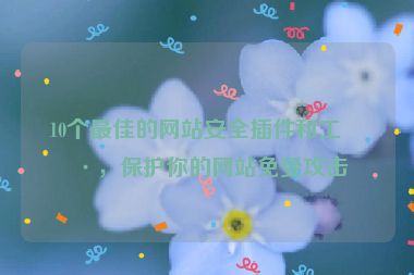10個最佳的網(wǎng)站安全插件和工具，保護你的網(wǎng)站免受攻擊