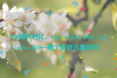 SEO插件對(duì)比，Yoast vs Rank Math vs All in One SEO—哪個(gè)更適合你的網(wǎng)站？