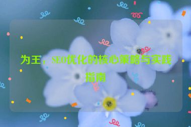 為王，SEO優(yōu)化的核心策略與實(shí)踐指南