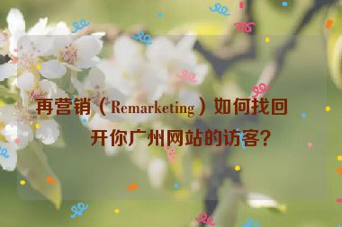 再營銷（Remarketing）如何找回離開你廣州網(wǎng)站的訪客？