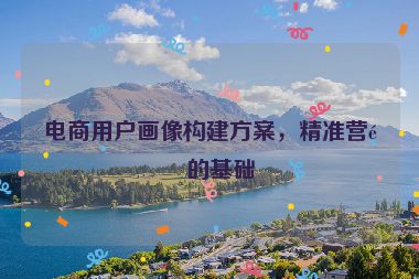 電商用戶畫像構(gòu)建方案，精準營銷的基礎(chǔ)