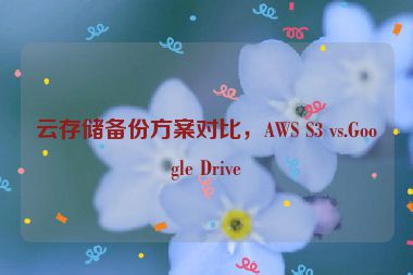 云存儲備份方案對比，AWS S3 vs.Google Drive