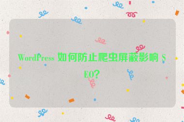 WordPress 如何防止爬蟲屏蔽影響 SEO？