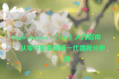 Google Analytics 4（GA4）入門指南，從零開始掌握新一代數(shù)據(jù)分析工具