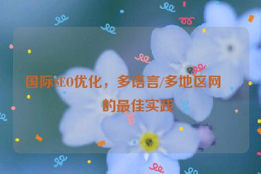 國(guó)際SEO優(yōu)化，多語(yǔ)言/多地區(qū)網(wǎng)站的最佳實(shí)踐