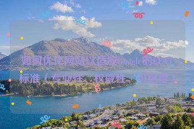 如何優(yōu)化網(wǎng)站以適應(yīng)Google的EEAT標(biāo)準(zhǔn)（專(zhuān)業(yè)性、權(quán)威性、可信度）